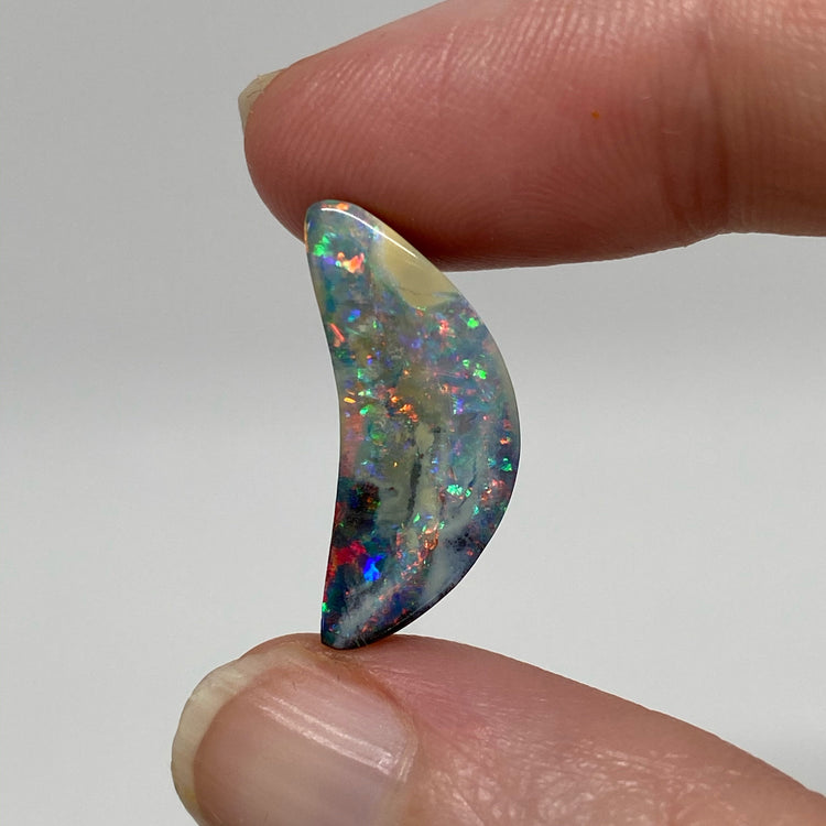 8.09 Ct crescent moon boulder opal