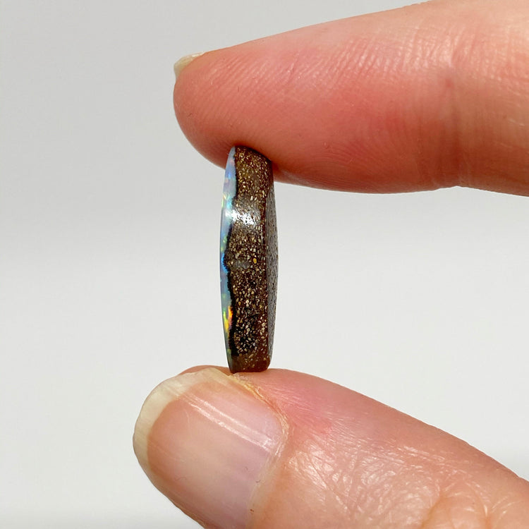 6.80 Ct small oval gem boulder opal