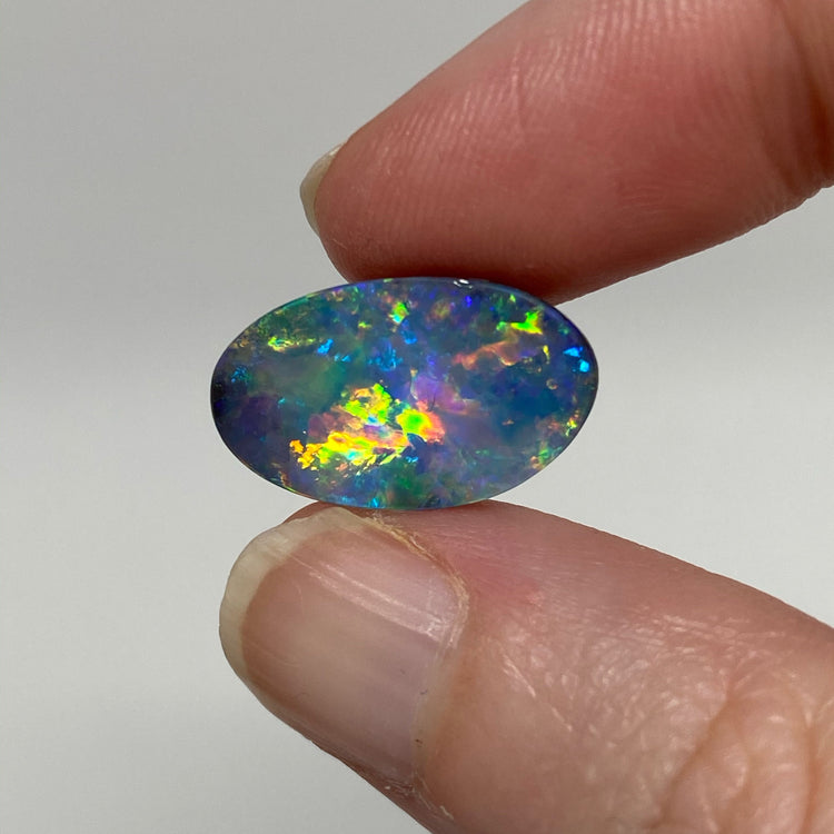 6.80 Ct small oval gem boulder opal