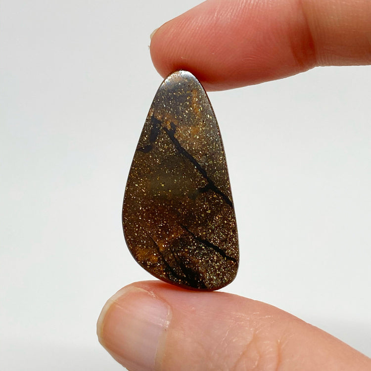 23.07 Ct top gem black boulder opal