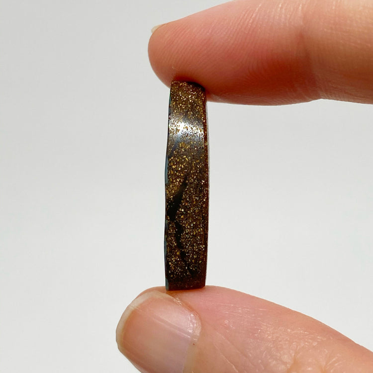 18.14 Ct green-blue and red boulder opal