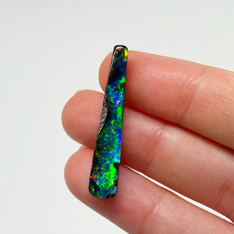 8.06 Ct narrow geometric boulder opal