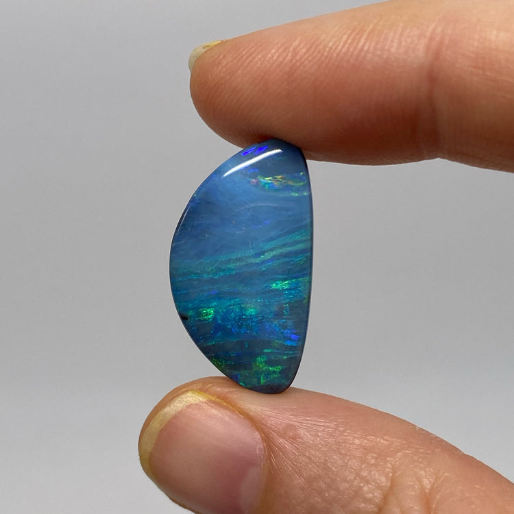 26.36 Ct striped ocean boulder opal pair