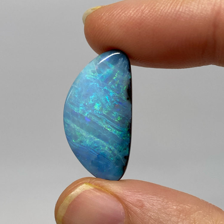 26.36 Ct striped ocean boulder opal pair