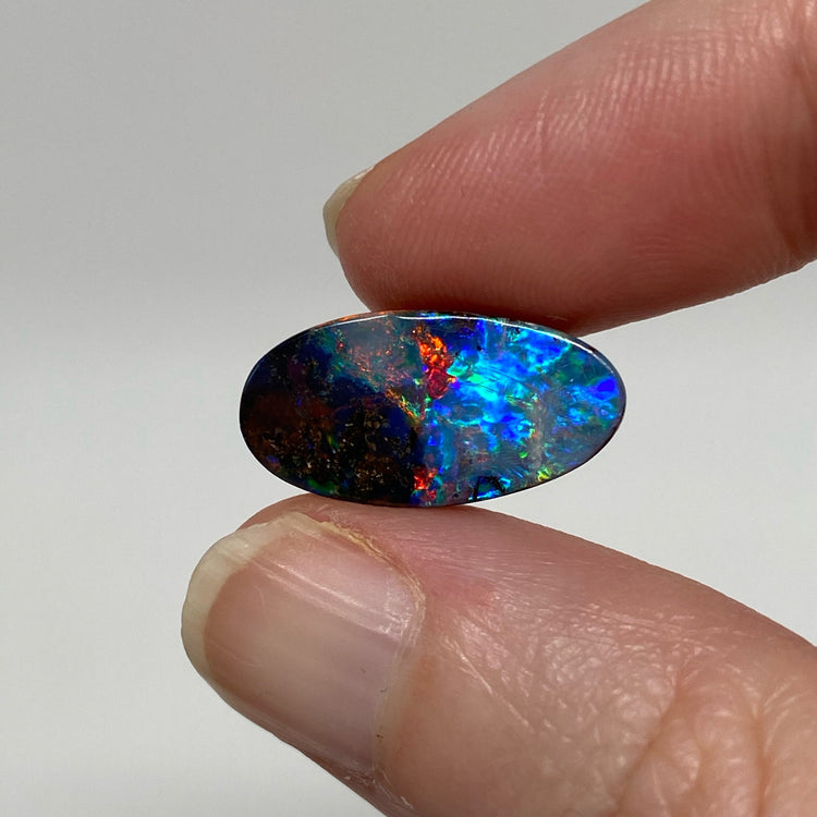 6.02 Ct small rainbow boulder opal