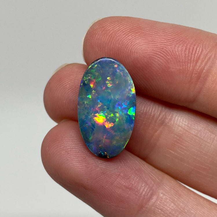 6.80 Ct small oval gem boulder opal