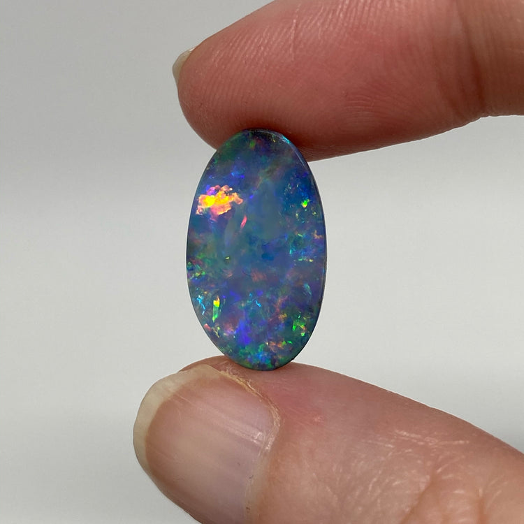 6.80 Ct small oval gem boulder opal