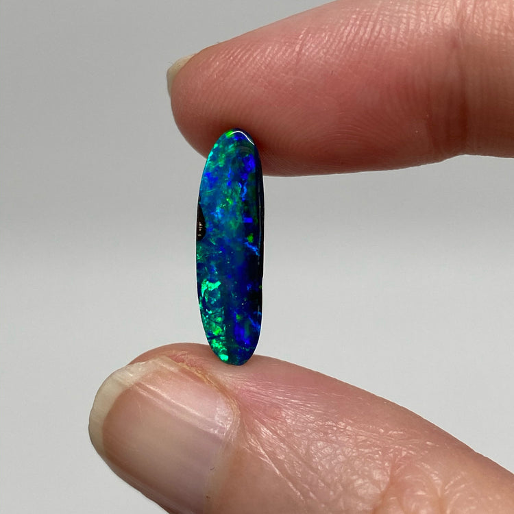 2.69 Ct small green-blue boulder opal
