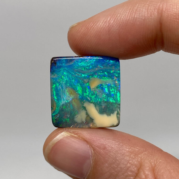 29.08 Ct rectangle boulder opal pair