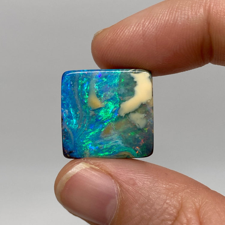 29.08 Ct rectangle boulder opal pair