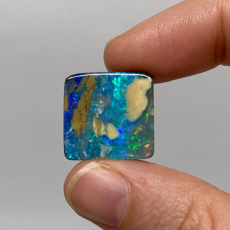 29.08 Ct rectangle boulder opal pair