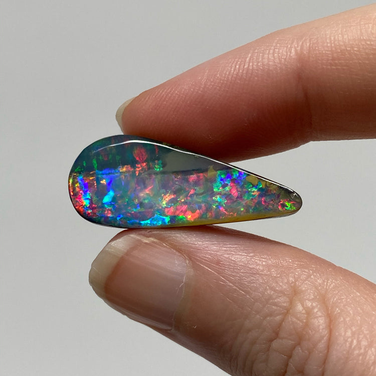 11.61 Ct top gem teardrop boulder opal