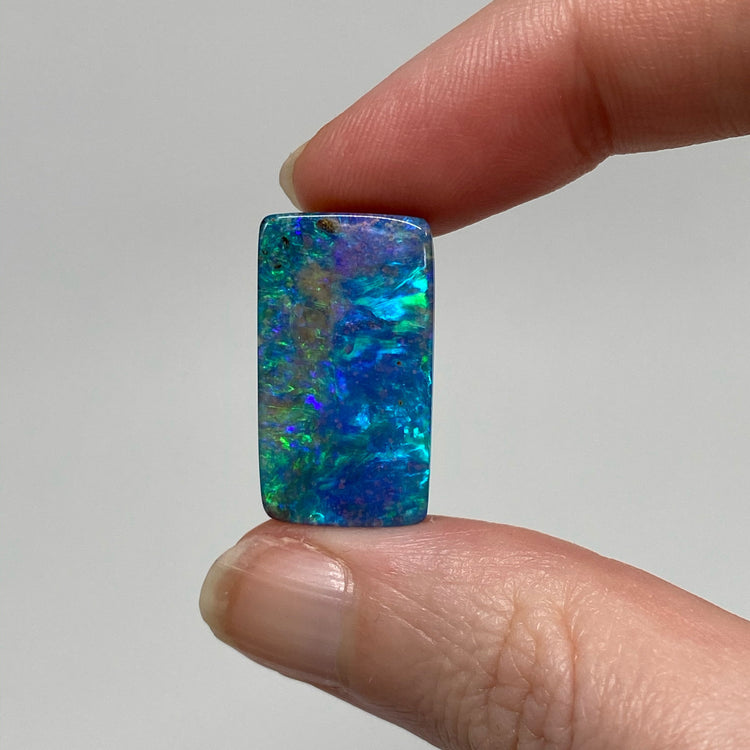 18.23 Ct ocean green-blue boulder opal