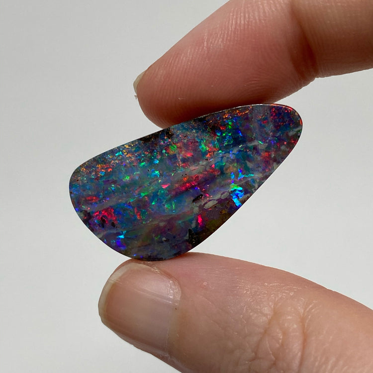 23.07 Ct top gem black boulder opal