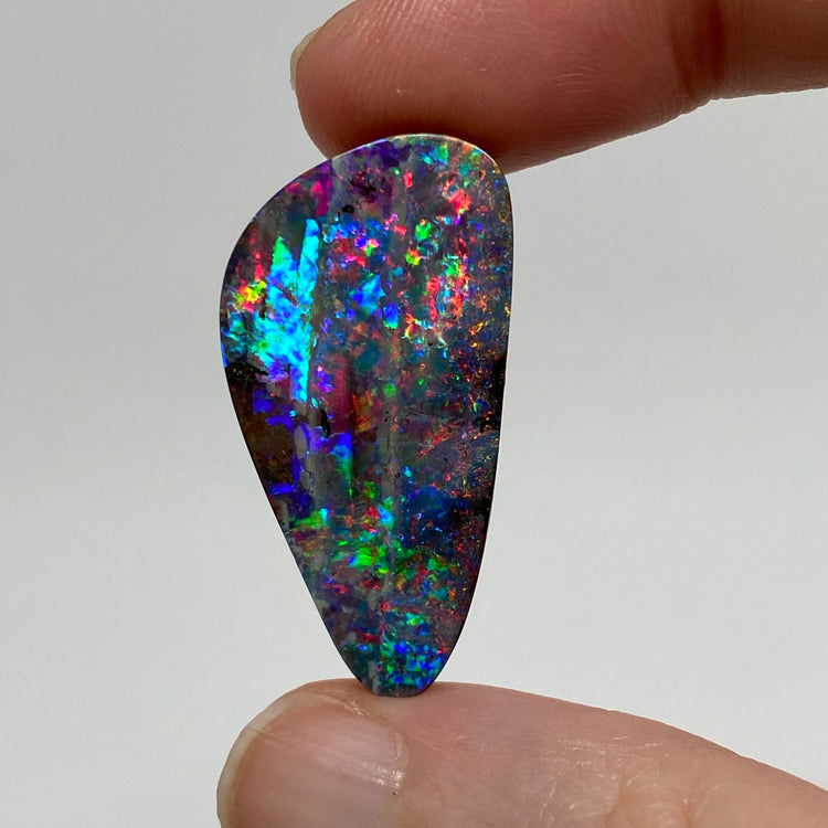 23.07 Ct top gem black boulder opal