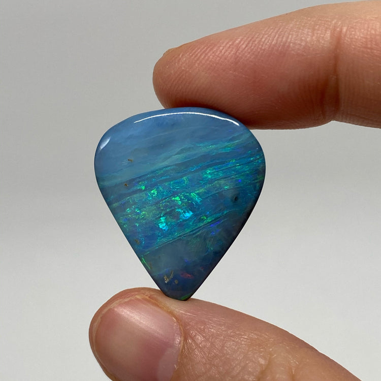 27.21 Ct large teardrop boulder opal