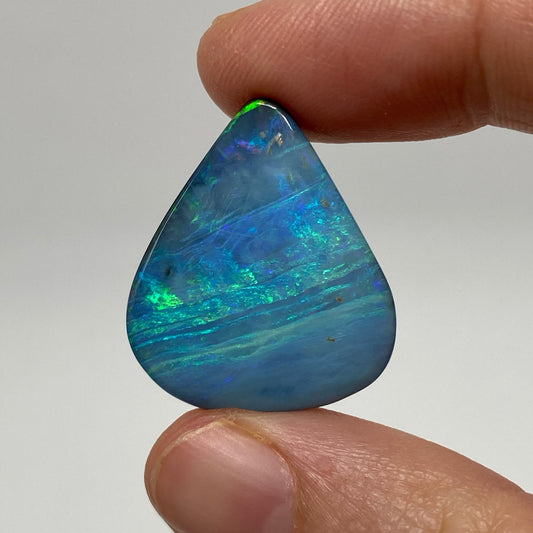 27.21 Ct large teardrop boulder opal